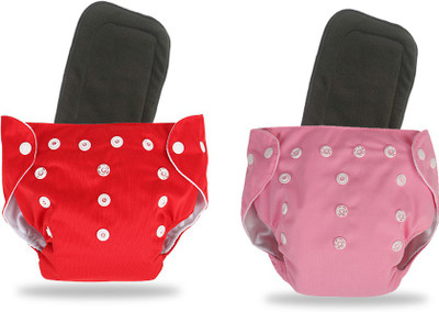InEffable Baby Reusable Cloth Diaper Nappies With 6 - Layered Microfiber Insert Free Size