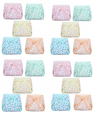 Lala Maneet Cotton Washable & Reusable Cloth Diaper Nappy With Insert Cushioned Padded