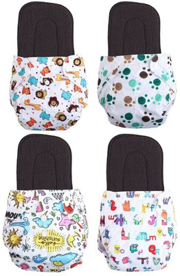 texla Print Reusable Cloth Button Diaper Reuse Nappy With Insert\Soaker Pad (0-3Y)T2Te
