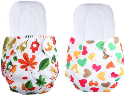 Jaydison Free Size Reusable Cloth Diaper With 2 Dry Feel Absorbent Soaker Pad (3M-3Y)t30