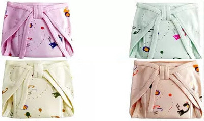 KRISHVIA Baby Cotton Cloth Langot / Nappy U Shaped Washable and Reusable Nappies