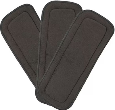 SKutirNappy Black Five Layer Reusable Baby Washable Cloth Diaper Nappies (Pack of 6)