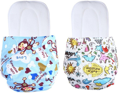 kogar Free Size Reusable Cloth Diaper With 2 Dry Feel Absorbent Soaker Pad (3M-3Y)t12