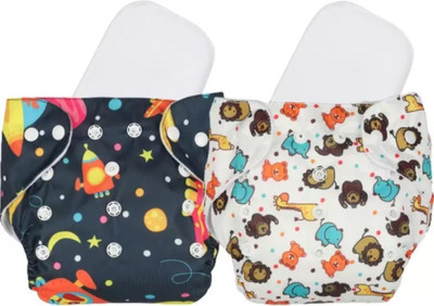 jamex Absorbent Eco Cloth Diaper with Insert Pad Adjustable & Soft for Baby’s Comfort