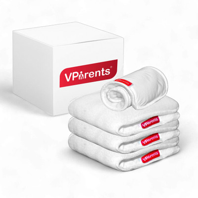 VParents cloth diaper inserts high absorbent 6 layer washable reusable pad liners