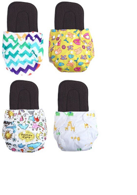 kogar Print Resuable Cloth Button Diaper Reuse Nappy With Insert\Soaker Pad (0-3Y)T21