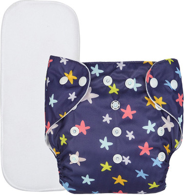 InEffable Baby Cloth Diaper Adjustable Reusable Washable Printed Button Diaper for Babies
