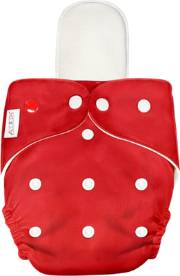 AEREX Reusable & Washable Baby Cotton 1 Cloth Diaper Nappies With White Insert Pad