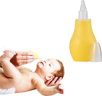 Bubblino Baby Nose Cleaner – Soft, Gentle, and BPA-Free Nasal Snorter Manual Nasal Aspirator(Yellow)