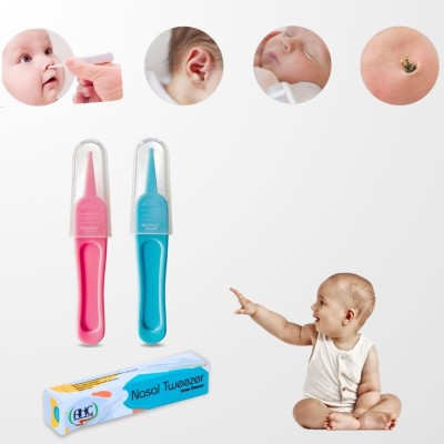 ZIKKU Infant Nose Plucker Set Manual Nasal Aspirator(Blue, Pink)