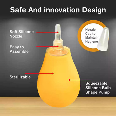 Babylib NASAL Aspirator ,for 0+Months Baby Silicon Vacume Manual Nasal Aspirator(Yellow)