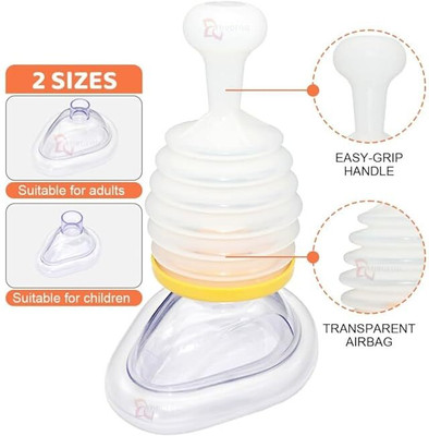 KUMIJASHI Anti-Choking Device for Adults and Children Manual Nasal Aspirator(White)