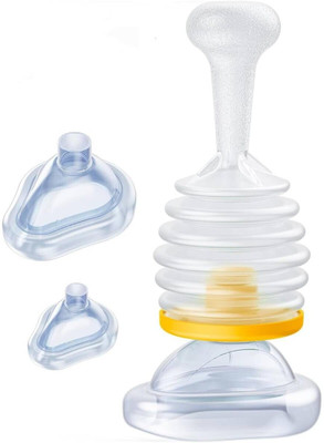 KVVTRADES Choking Rescue Device Emergency Device Manual Nasal Aspirator(White)