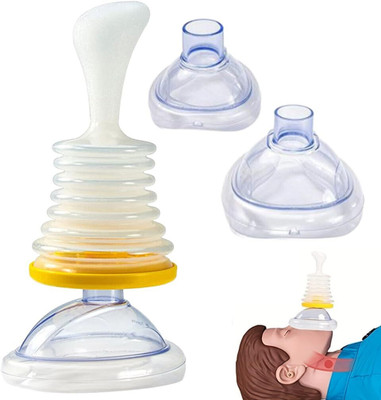 KVVTRADES Anti Choking Device, Choking Rescue Device First Aid Kit Manual Nasal Aspirator(White)