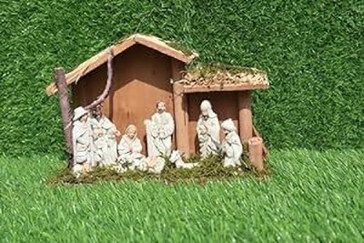 salvusappsolutions Christmas Decor with Our 9-Piece Nativity Set (Multicolor_12x4x8 Inch) Separate Pieces 30.48 cm Pack of 1