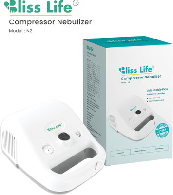 BLISS LIFE N2 LOW NOISE COMPRESSOR NEBULIZER WITH DIGITAL THERMOMETER Nebulizer(White)