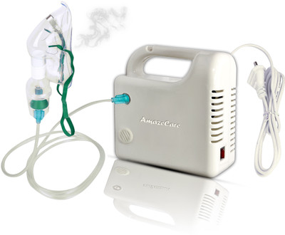 AMAZECARE Nebulizer Machine Kit For Child & Adults Asthma Inhaler Patients Nebulizer(Beige, White)