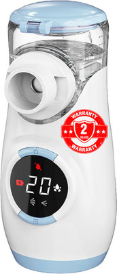 B-Arm Digital Rechargeable Nebulization Machine- 2 Timer Modes | Child And Adult Mesh Nebulizer(Blue)