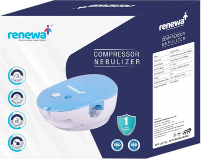Renewa Compressor Nebulizer Machine with Kit for Adult and Kids Nebulizer (White)Com Nebulizer(White)