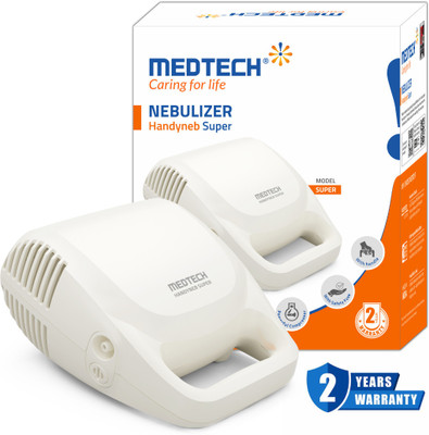 Medtech Handyneb Compressor Nebulizer Machine for Adult and Kids Super Nebulizer Nebulizer(Legrand White)