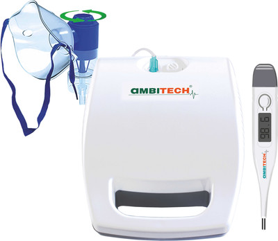 AMBITECH AMBINC-11 Compressor Nebulizer Machine for Baby Adults Kids (Made in India) (1 Year Warranty ) Nebulizer(White, Gray)