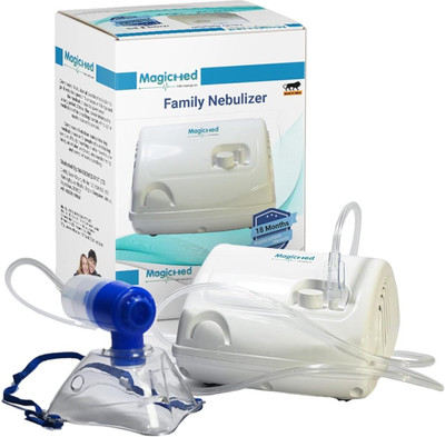 MAGICMED - LIFE MUST GO ON Nebulizer Machine for Adults and Kids(3 YEAR WARRANTY) Nebulizer(White)