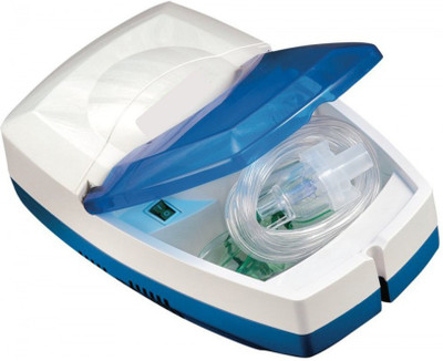 MCP Healthcare Piston Air Compressor Nebulizer for all agers with child & adult Mask Nebulizer(White)