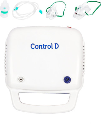 Control D Compressor Complete Kit with Child and Adult Masks Blue & White Nebulizer(White, Blue)