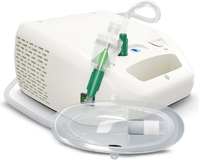 AGEasy Compact & Low Sound Compressor Machine Kit with Mouth Piece, Child & Adult Mask Nebulizer(White)