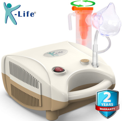 K-life 101 Steam Respiratory Machine Kit For Baby Adults kids Asthma Inhaler Patients Nebulizer(Brown)