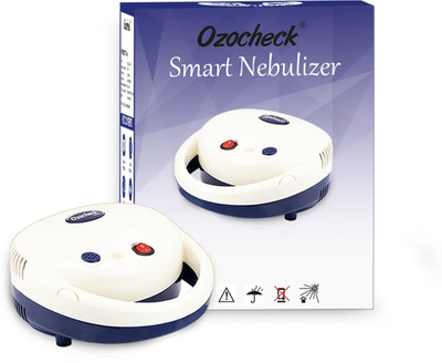 Ozocheck Smart Compressor Nebulizer Machine with Child & Adult Mask |One Button Operation Nebulizer(Multicolor)