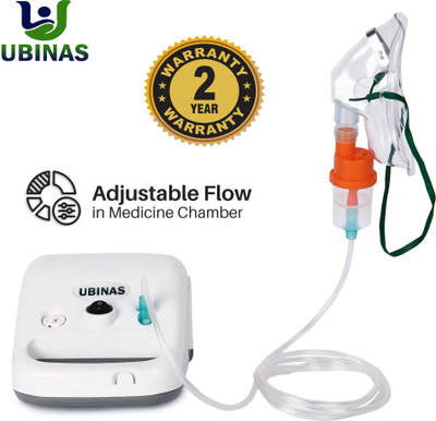 Ubinas Handy Compressor Nebulizer Machine for Adults & Kids (2 Years Warranty) Nebulizer(White)