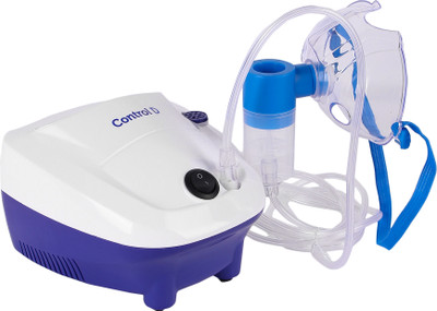Control D Homely Advance Piston Compressor Nebulizer Machine Adult & Child Masks Family Nebulizer(Blue)