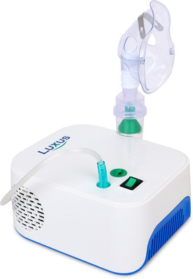 LUXUS Nebcure LX-104 Nebulizer with Complete Kit for Adult and Child Nebulizer(White)