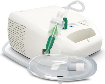 AGEasy Compact & Low Sound Compressor Machine Kit with Mouth Piece, Child & Adult Mask Nebulizer(White)
