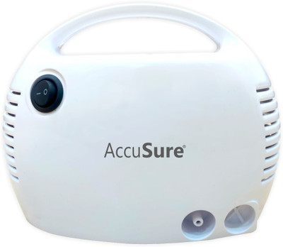 AccuSure UL Compressor Nebulizer Machine Kit for Child and Adults Nebulizer(White)