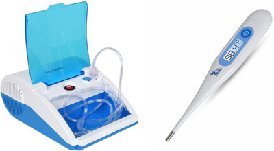 AccuSure Combo Covid Health Kit MT- 32 Digital Thermometer Comes With Compressor Nebulizer(Multicolor)