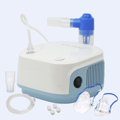 Dr. Odin ONG101 Piston Compressor Nebulizer Complete Kit with Child and Adult Mask Nebulizer(White, Blue)