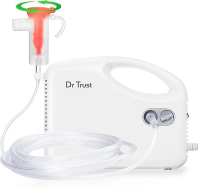 Dr Trust Compresor Complete Kit with Child and Adult Maks Nebulizer(White)