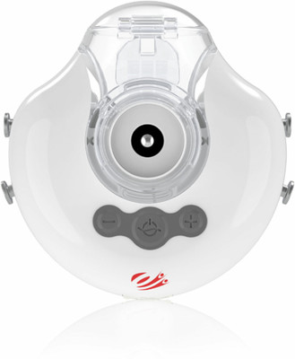 EASYCARE Light weight Hand Free Portable Mask Mess Nebulizer perfect for all ages (Adults & Child Mask) along with Switch Control for On/ Off and Adjust Flow Certified by CE, ISO Nebulizer Hand Free Portable Mask Mesh Nebulizer(White)