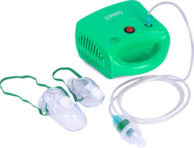 Control D Durable Compressor Nebulizer Machine Kit with Child and Adult Mask Nebulizer(Green)