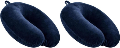 Jounwal Fibre U-Shaped Soft Travelling Multipurpose Neck Pillow(Nevi Blue, Nevi Blue)