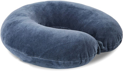 Juzzii Unisex U-Shape Soft Neck Rest Pillow for Travel Neck Pillow(Dark Grey)