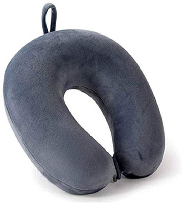 o&t Fibre U-Shaped Soft Travelling Multipurpose Pillow Neck Pillow Neck Pillow(Grey)