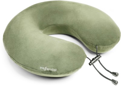 Tressential Memory Foam Super Soft Travel Neck Pillow for Men, Women and Kids Neck Pillow(Olive Green)