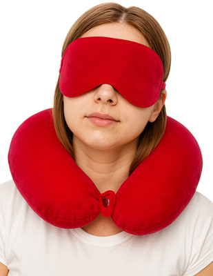 CALYWORK NP_RED_PILLOW/EYE_MASK. Neck Pillow(RED)