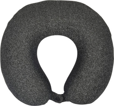 CUSHY Memory Foam Luxury Travel Neck Pillow with 360-Degree Head Support Soft Pillow Neck Pillow(Black & White)