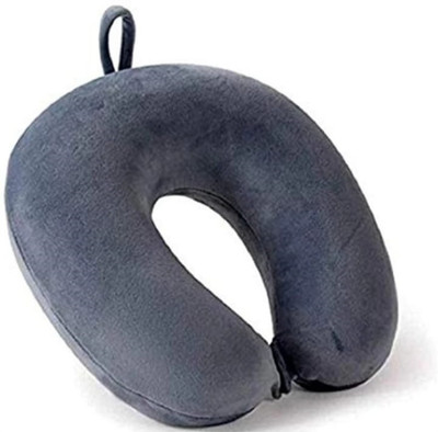 Everyonic Unisex U-Shaped Micro Fiber Soft Cushions Neck Pillow(Dark Grey)