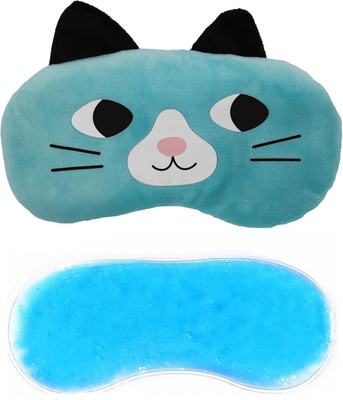 Jenna Fur Cat Blue Gel Sleeping Eye Mask for Insomnia, Meditation, Puffy Eyes and Dark Circles(1)