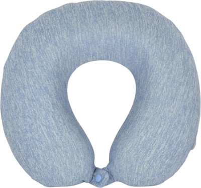 CUSHY Memory Foam Luxury Travel Neck Pillow with 360-Degree Head Support Soft Pillow Neck Pillow(White & Black)